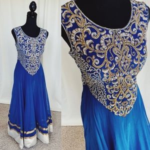 Royal Blue Indian Gown
